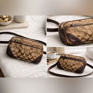 Coach Brown Signature Fanny pack Y2K